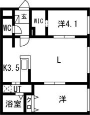 ベルヴィル南平岸の間取り画像