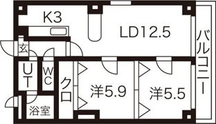 サントアリオデ平岸の間取り画像