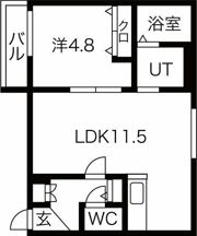 パークテラス新道東の間取り画像