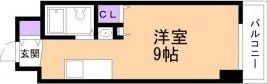 メゾンクレスト円山公園の間取り画像