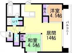 メゾン山鼻南17条の間取り画像