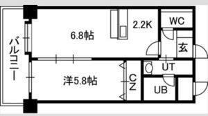 PRIME URBAN北3条通の間取り画像