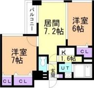 KDXレジデンス南三条の間取り画像