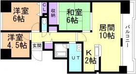 ベルフラワー八軒の間取り画像