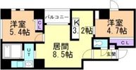 東十字街マンションの間取り画像