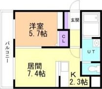 Agito北ノ沢の間取り画像