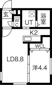 CITY RESIDENCE八軒（シティレジデンス八軒）の間取り画像
