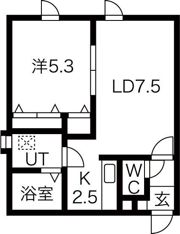 メトロサイドパレス24の間取り画像