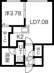 ラピスブラオ発寒の間取り画像