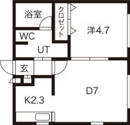 プランドール西町の間取り画像