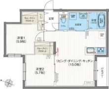 エフュート新さっぽろの間取り画像