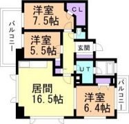 コンフォリア札幌植物園の間取り画像