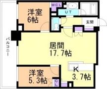 ザ・グランアルト札幌苗穂ステーションタワーの間取り画像