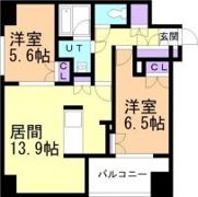 ラフィネタワー札幌南3条の間取り画像