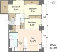 S-RESIDENCE大通公園admirioの間取り画像