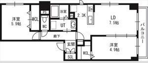 アルファスクエア中島公園の間取り画像