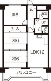 幌西ハイツの間取り画像