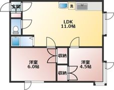 カーサエスパシオIの間取り画像