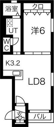 アシル西町Aの間取り画像
