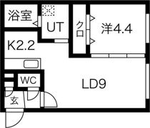 グランデール新札幌I（B棟）の間取り画像
