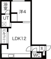 グランオルセー厚別中央の間取り画像