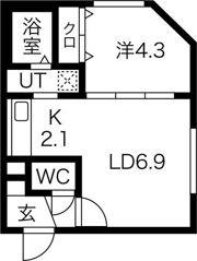 OHANA新さっぽろの間取り画像