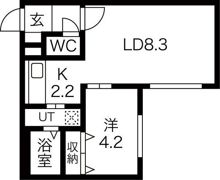 グラシアス新さっぽろの間取り画像