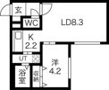 グラシアス新さっぽろの間取り画像