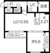 レスツオン厚別IIの間取り画像
