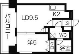 LEONE中島公園の間取り画像