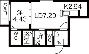 フォンテーヌ伏見の間取り画像