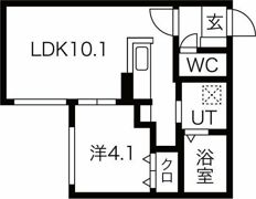 bluestar中島公園テラスの間取り画像