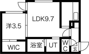Aulii S8W9の間取り画像