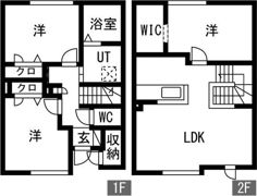 （仮称）平岡8条3丁目メゾネットの間取り画像