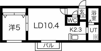 クラリス東札幌IIの間取り画像