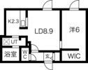 BLANC CASSE南9条の間取り画像