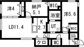 （仮称） アルファスクエア 北11条東1丁目賃貸MSの間取り画像
