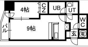 アルファタワー札幌南4条の間取り画像