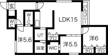 ブランシャール菊水の間取り画像