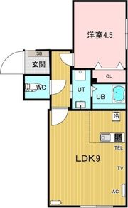ノイすすきの東の間取り画像