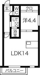 ルーミスト八軒東の間取り画像