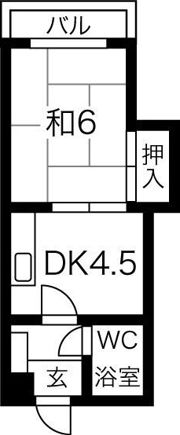 ヒルサイド山の手フラットの間取り画像