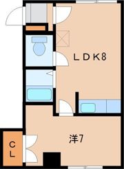 モア菊水の間取り画像