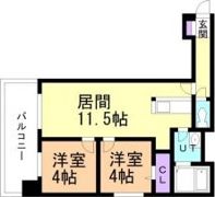 ビブレス月寒中央ステーションの間取り画像