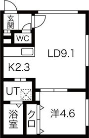 プライムコート白石駅前の間取り画像