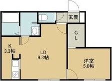 オレオール南平岸の間取り画像