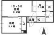 ルミエール南平岸の間取り画像