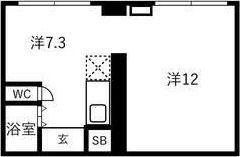 トーシンコーポ旭町の間取り画像