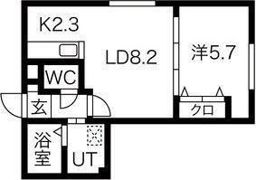 ゼスティ学園前の間取り画像