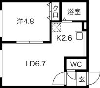 ラーナ平岸の間取り画像